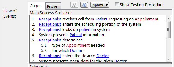 Add Main Success Scenario (flow Of Events) – CaseComplete Support